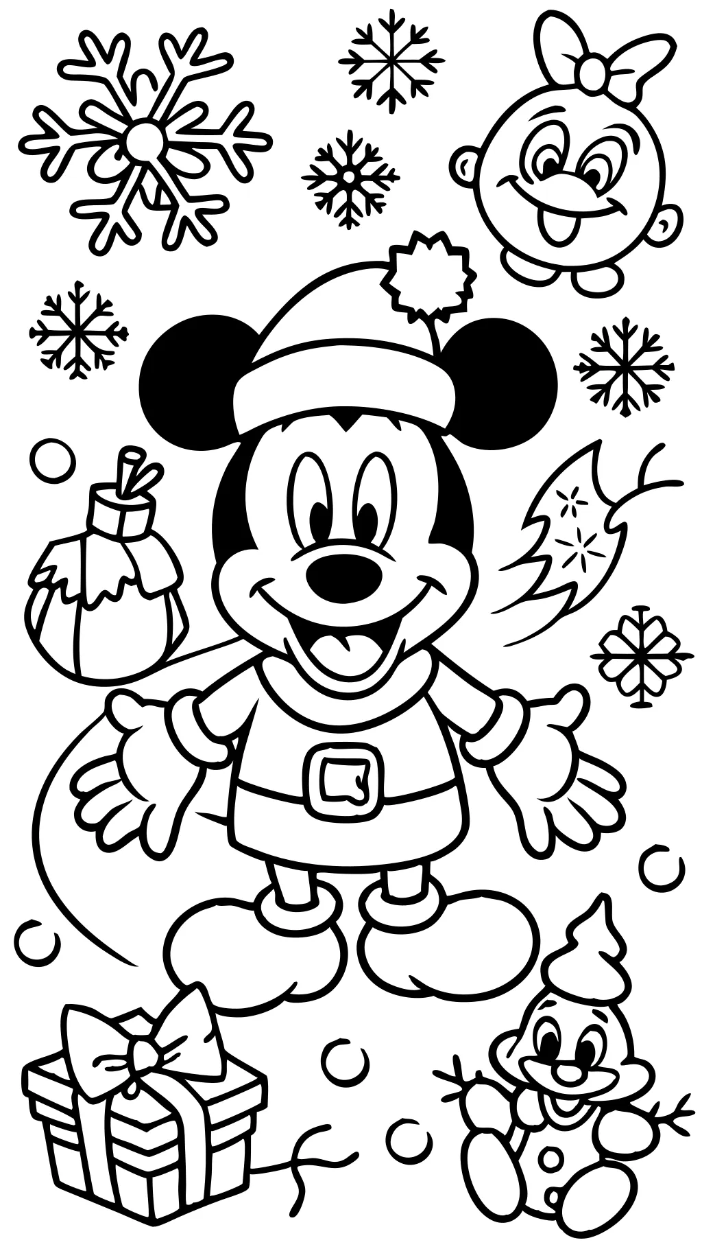 coloriages de Noël Disney